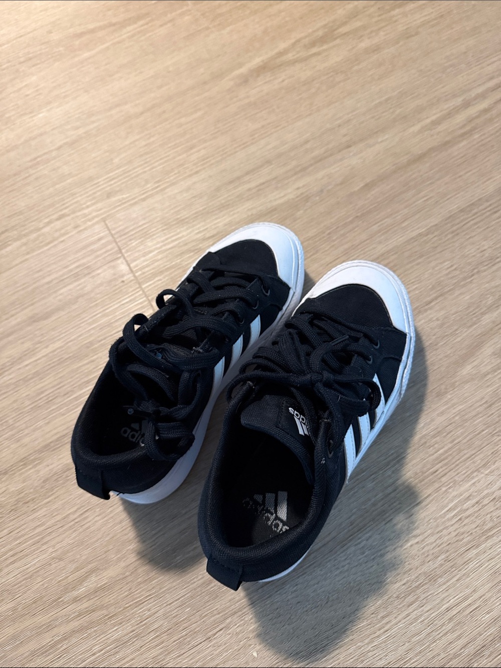 adidas Black and White Low-Top Casual Sneakers